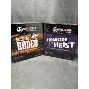 Hunt A Killer Mystery Game R.I.P. At the Rodeo & Homicide At The Heist Lot